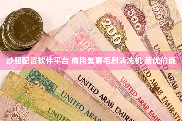 炒股配资软件平台 商用紫薯毛刷清洗机 质优价廉