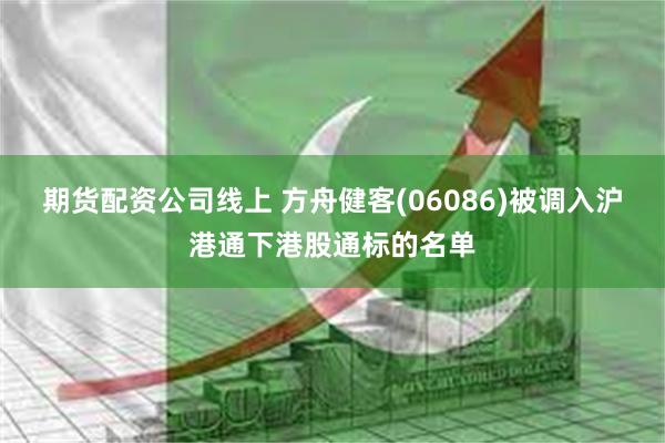 期货配资公司线上 方舟健客(06086)被调入沪港通下港股通标的名单