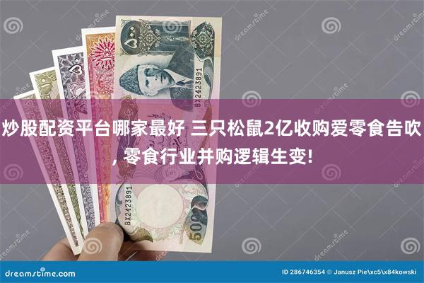 炒股配资平台哪家最好 三只松鼠2亿收购爱零食告吹, 零食行业并购逻辑生变!